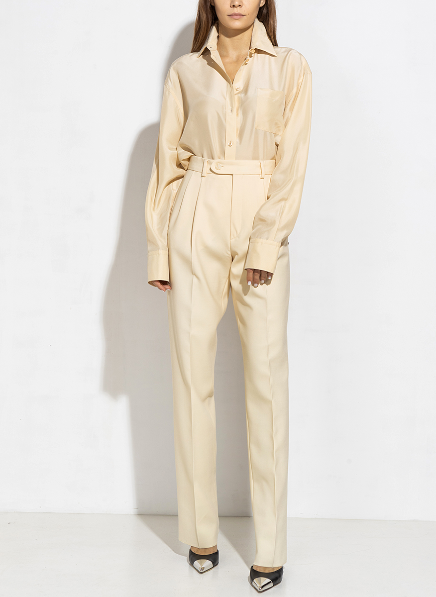 Копринена риза Sportmax Simone