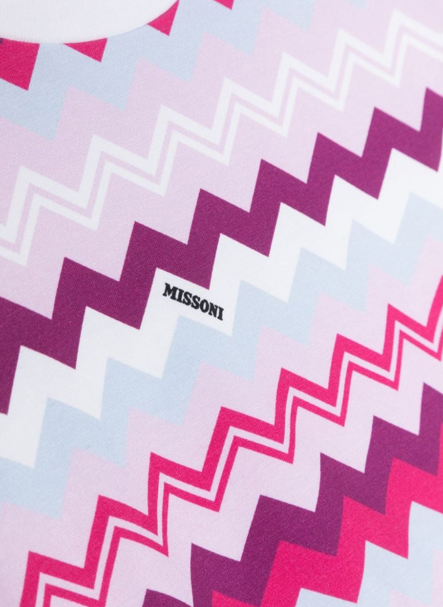 Тишърт с цялостен принт Missoni Kids
