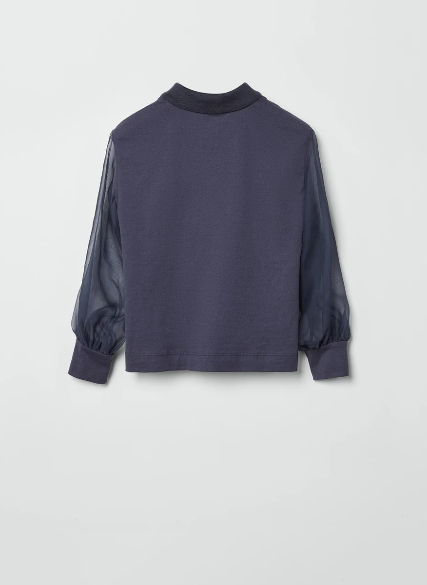 Полошърт с монили Brunello Cucinelli Kids