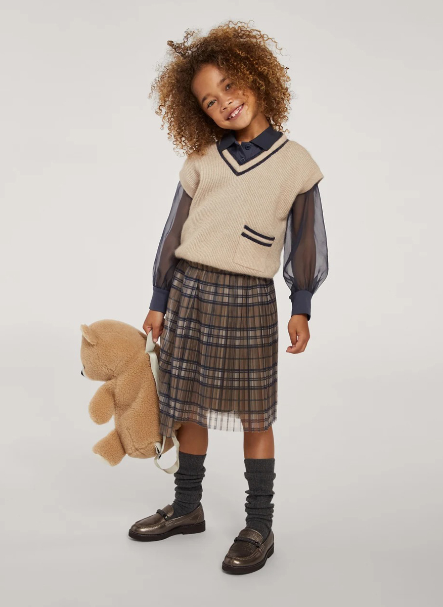 Полошърт с монили Brunello Cucinelli Kids