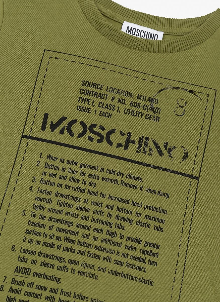 Тишърт с принт Moschino Kids
