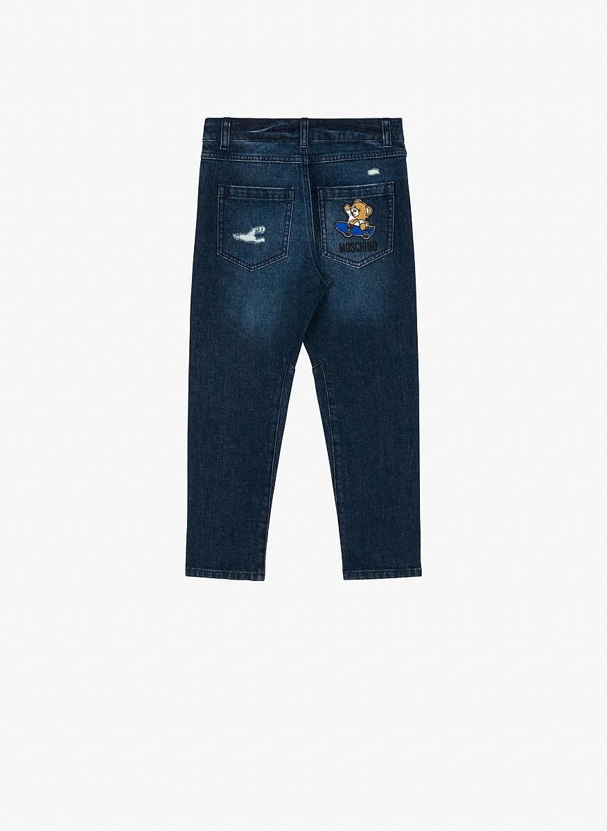 Деним 'Teddy Bear skater' Moschino Kids