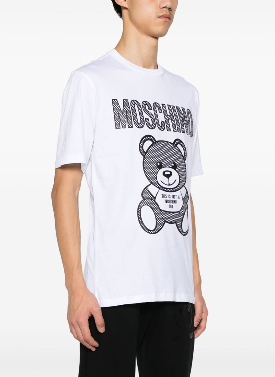 Тишърт с принт 'Teddy bear' Moschino