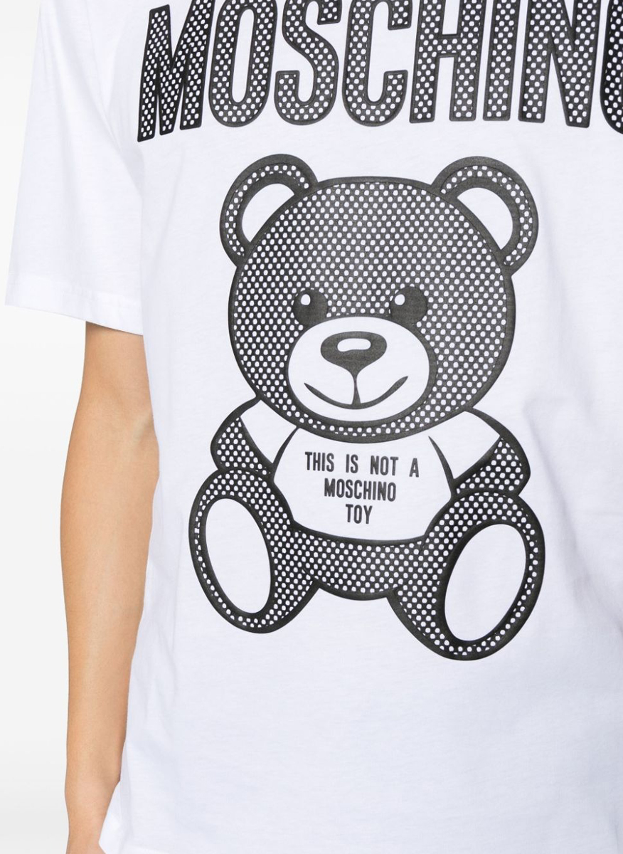 Тишърт с принт 'Teddy bear' Moschino
