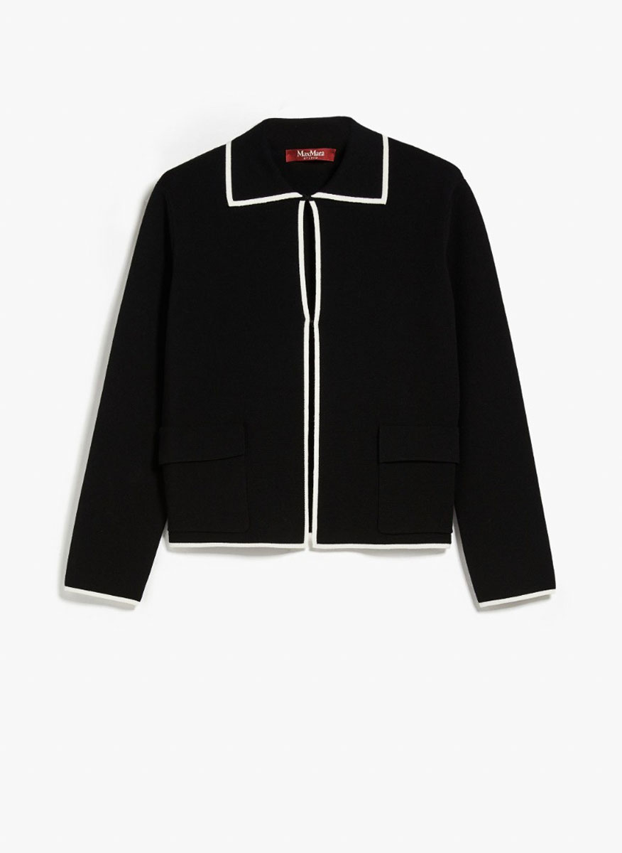 Жилетка с контрастен кант Max Mara Studio Legge 