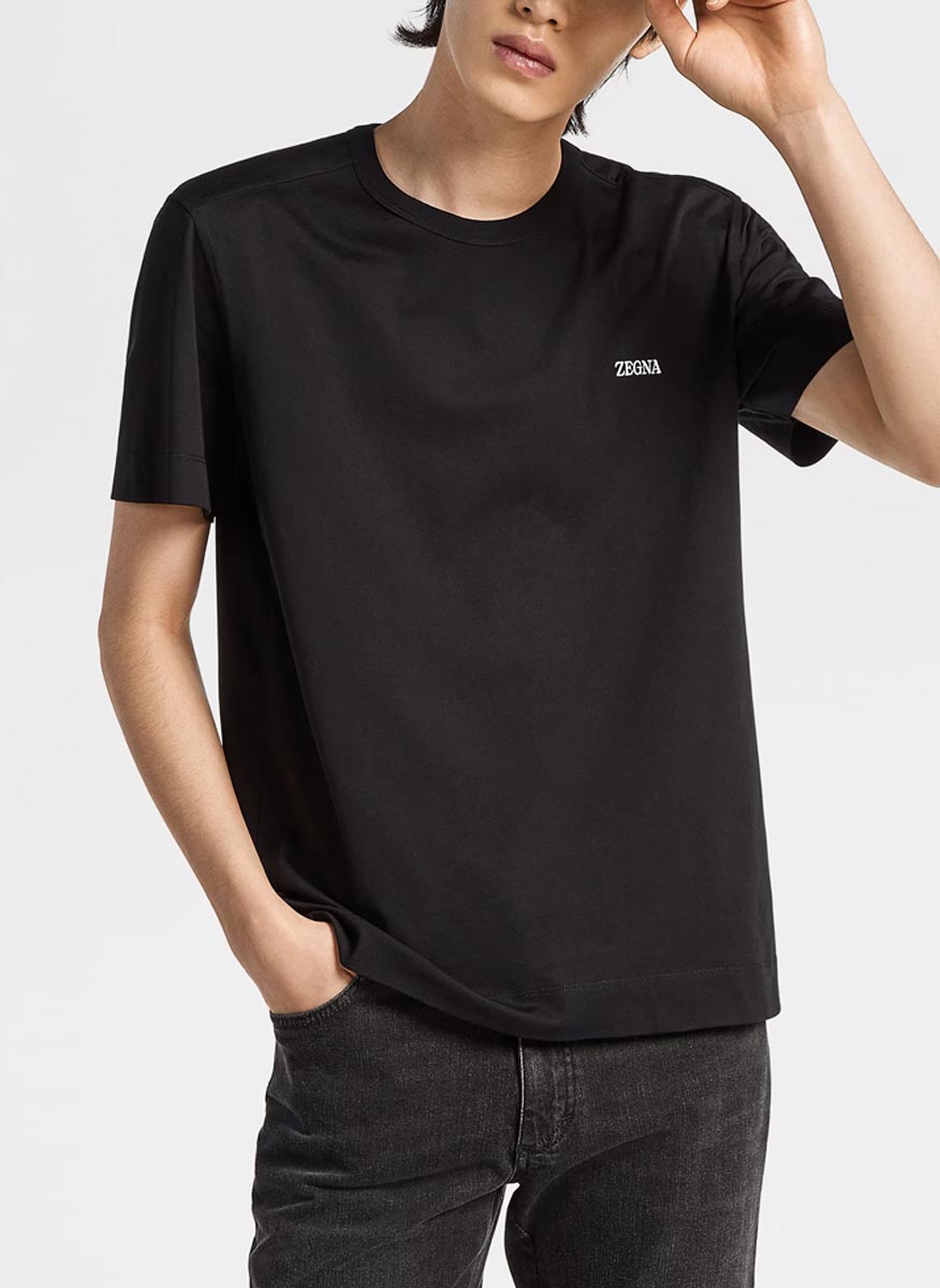 Тишърт с лого Zegna