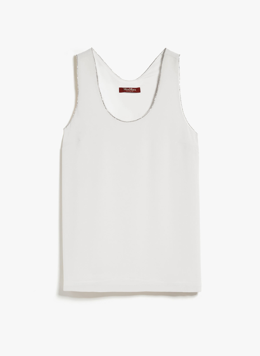 Топ с декоративни кристали Max Mara Leisure Nemi 