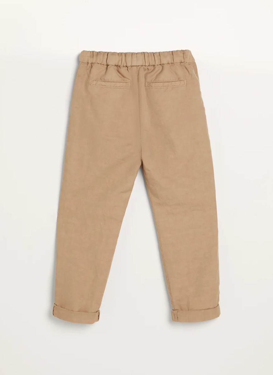 Панталон с лен Brunello Cucinelli Kids 8-10