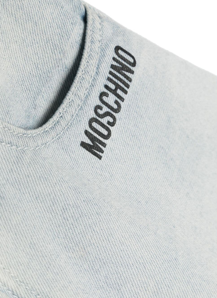 Къс панталон от деним Moschino Kids