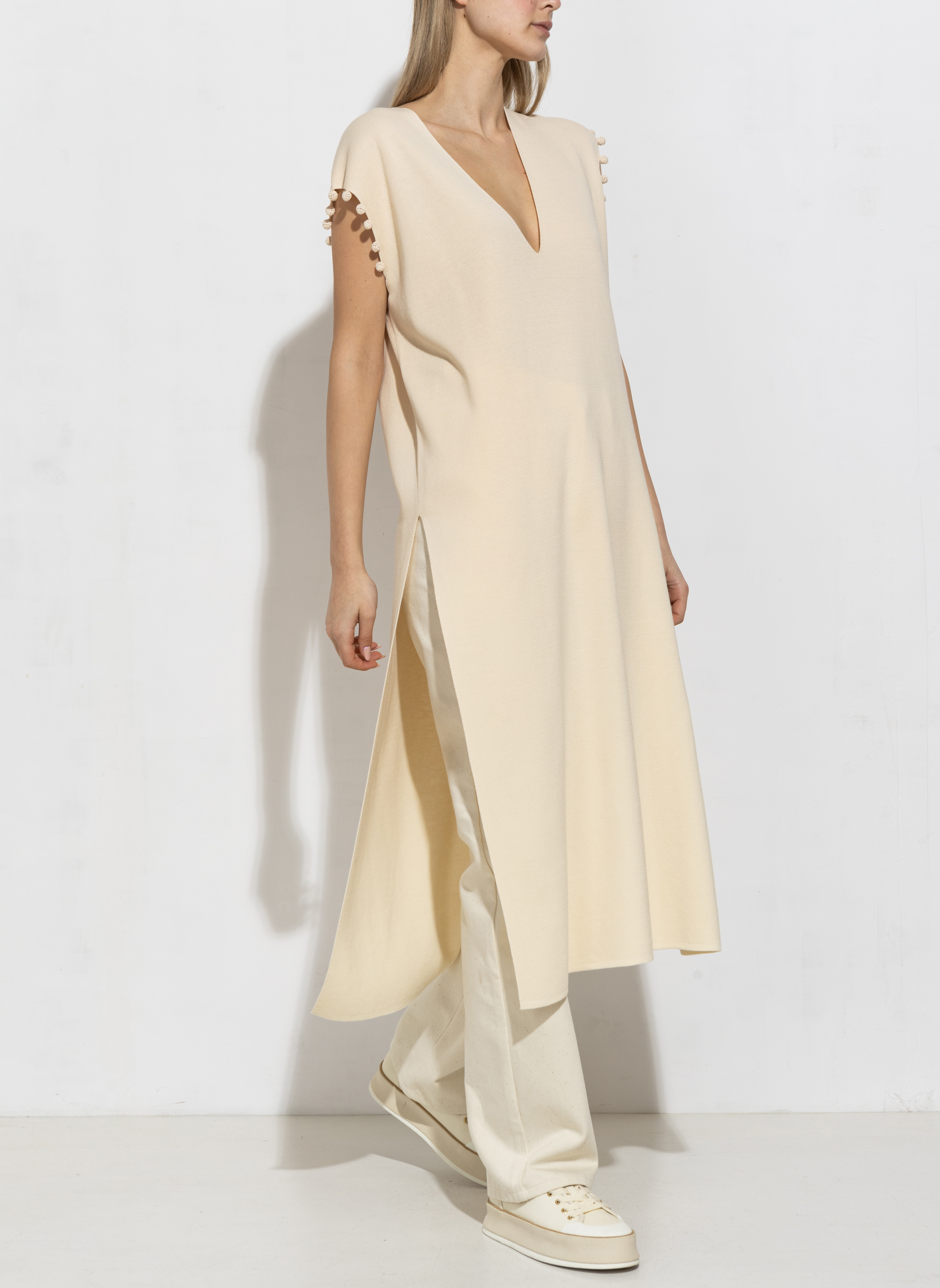 Рокля с разрез Max Mara Alpe