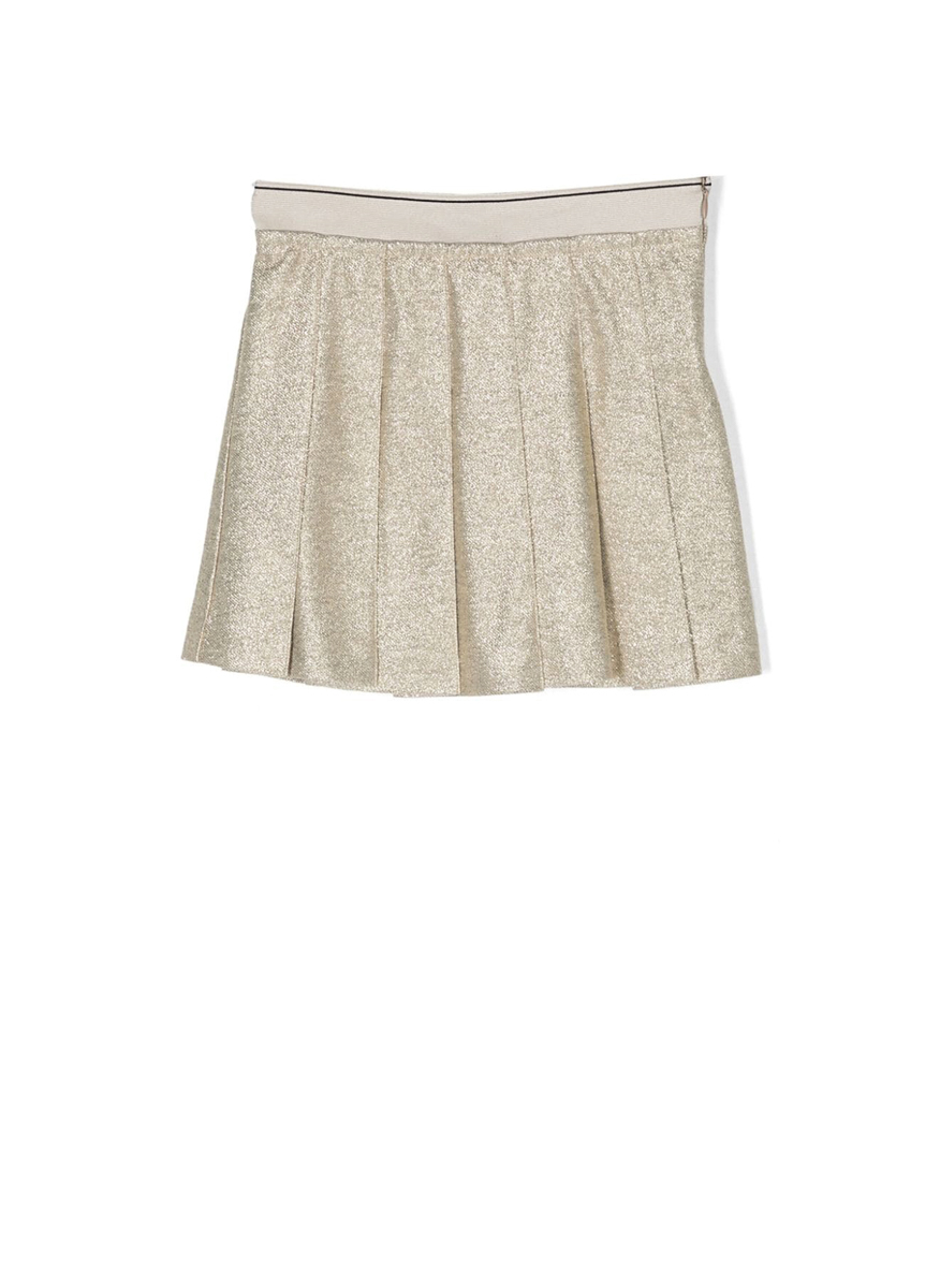 Плисирана пола с метален ефект Brunello Cucinelli Kids 12