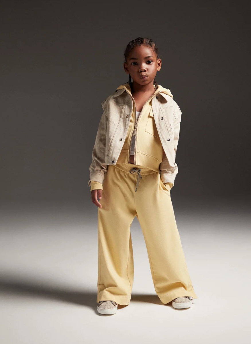 Спортен панталон с връзки Brunello Cucinelli Kids 6