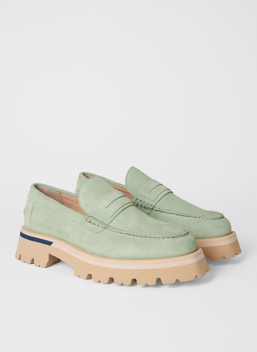 Велурени мокасини Paul Smith