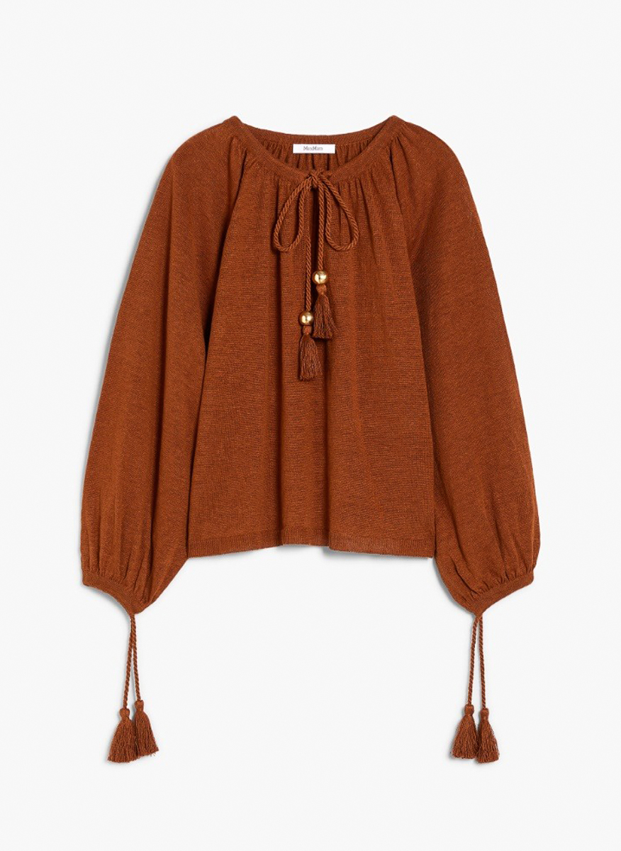 Блуза от лен Max Mara Quirite