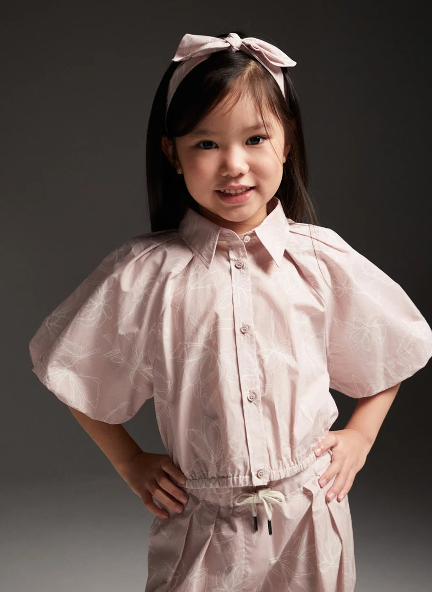 Риза с цялостен принт Brunello Cucinelli Kids 6