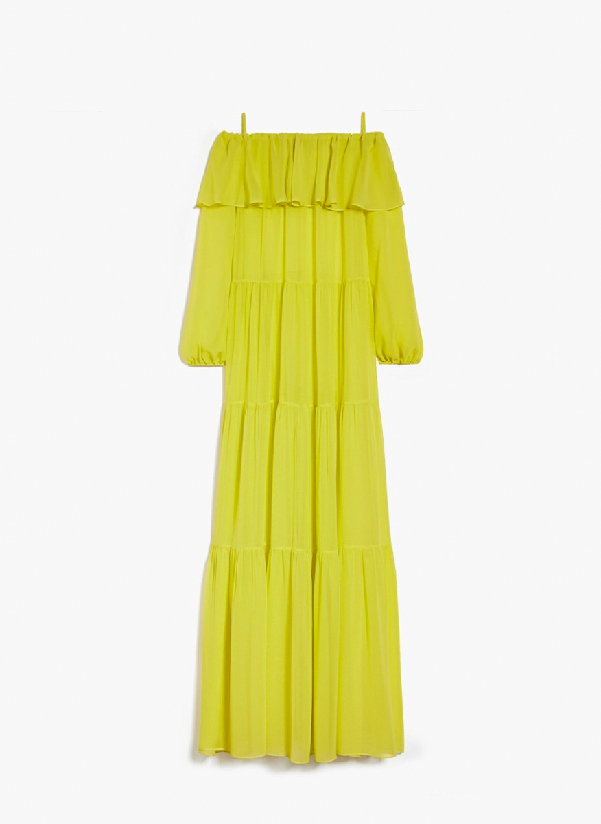 Рокля с волани 'Off the Shoulder' Max Mara Studio Lemma
