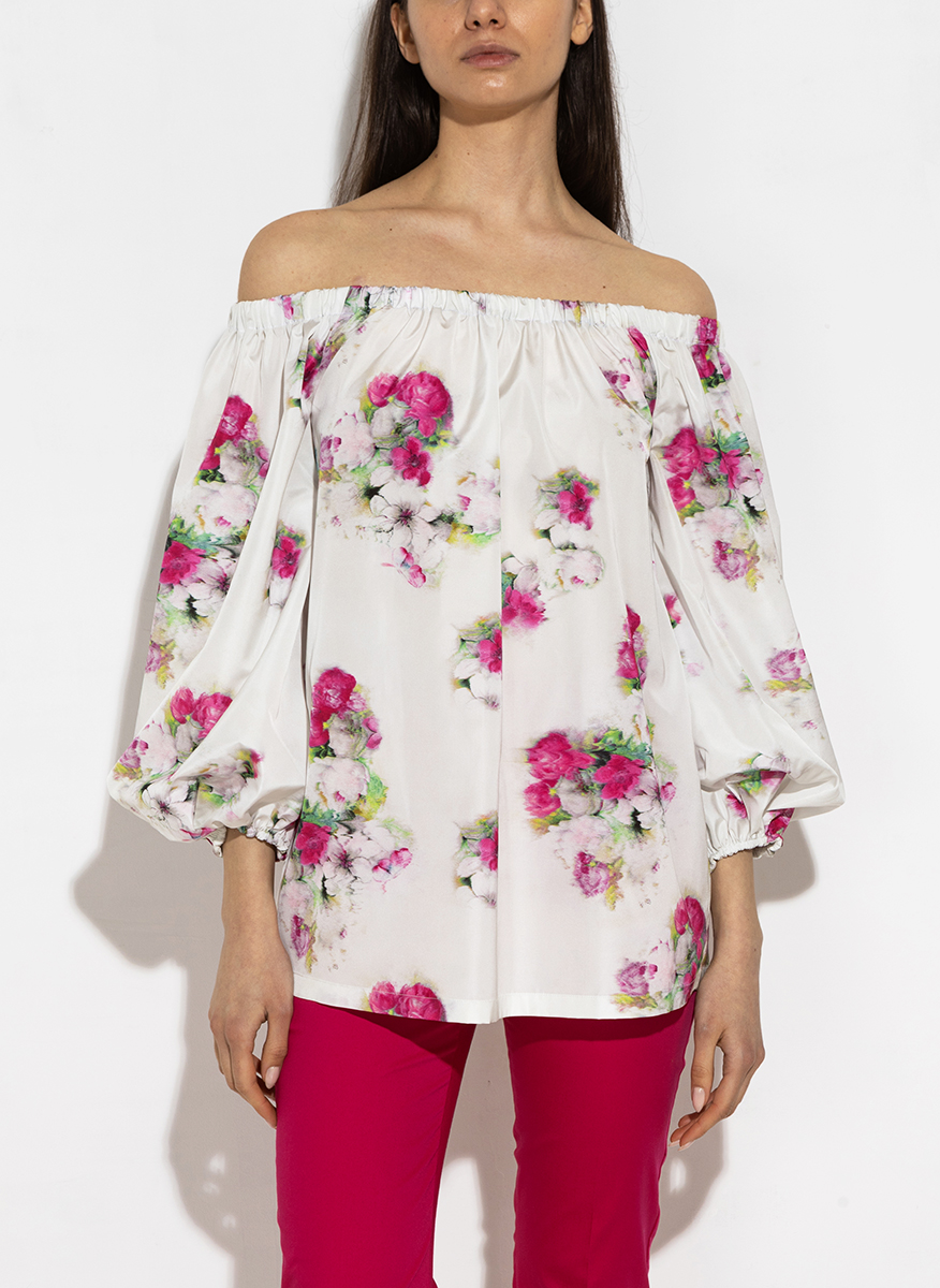 Блуза с флорален принт Max Mara Zigrino
