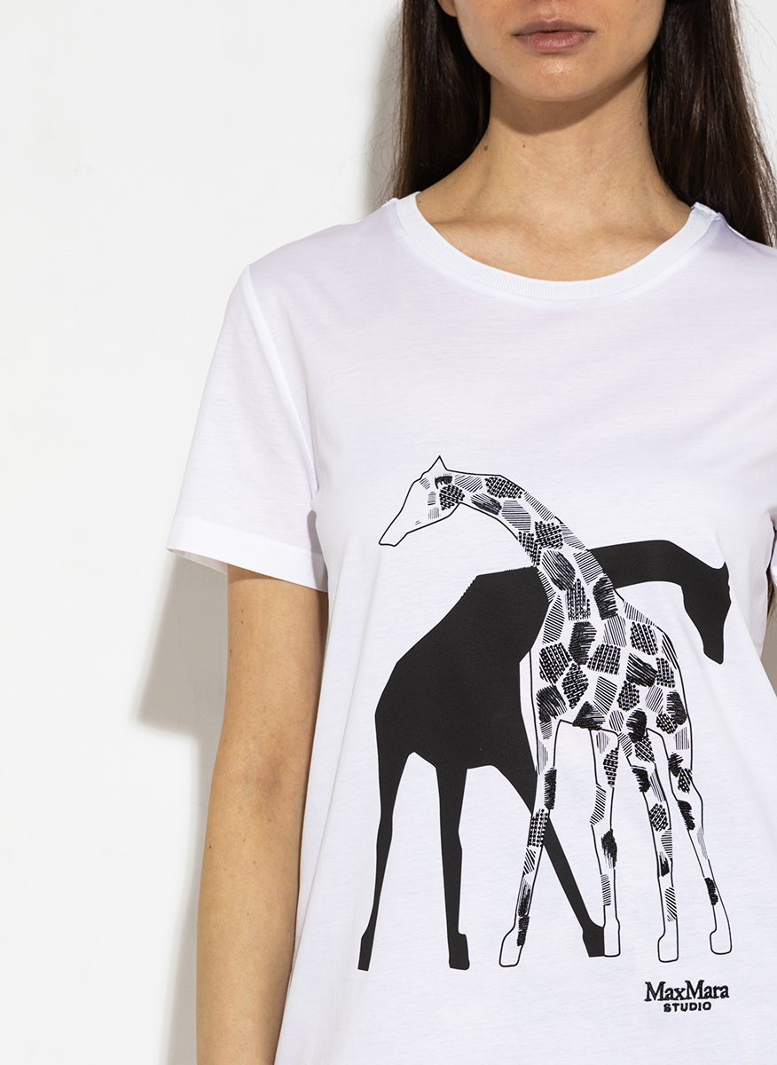 Тишърт с принт Max Mara Studio Rita