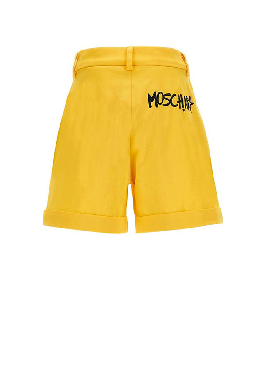 Къс панталон с лого принт Moschino Kids