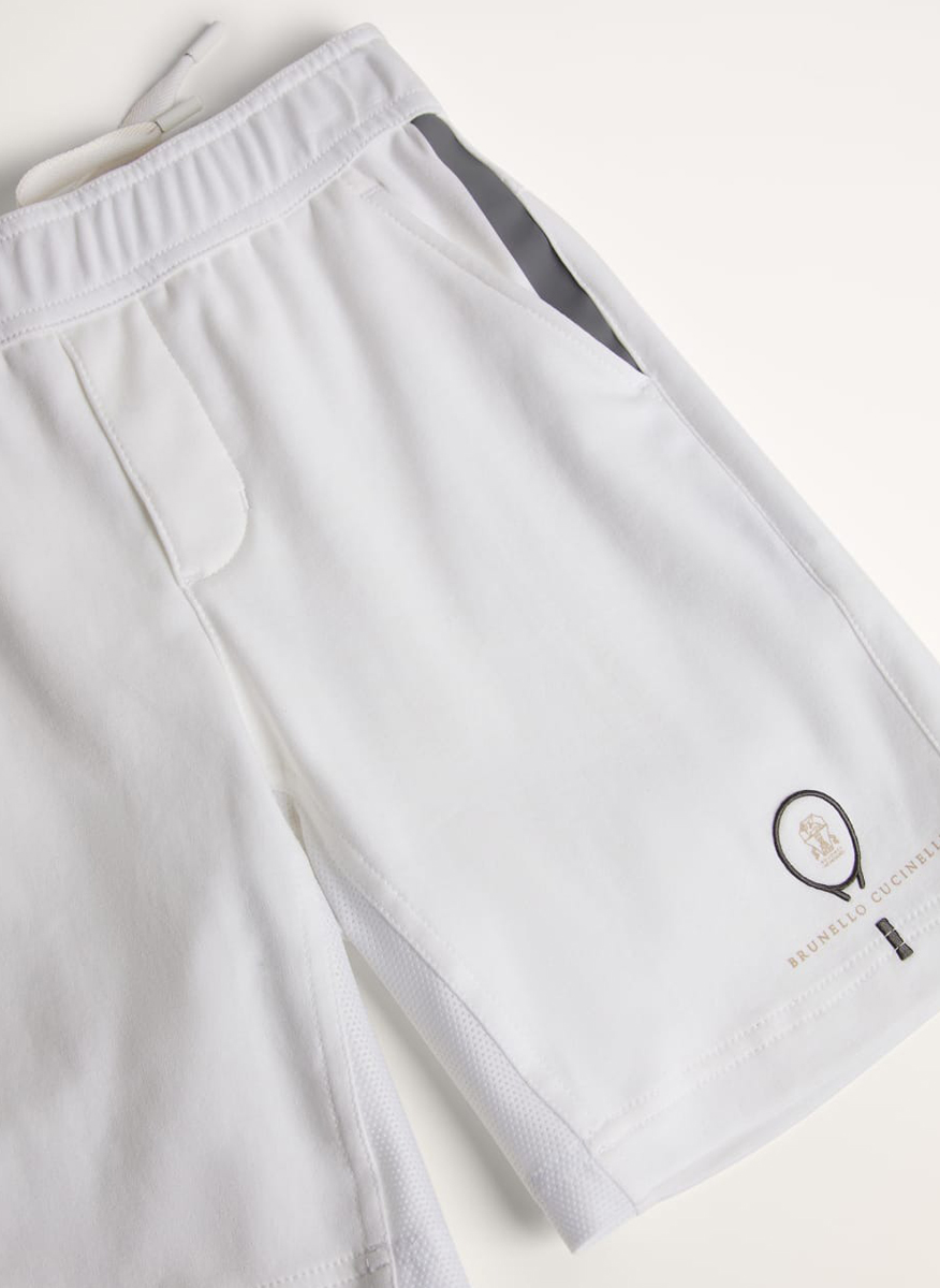 Къс спортен панталон Brunello Cucinelli Kids 12