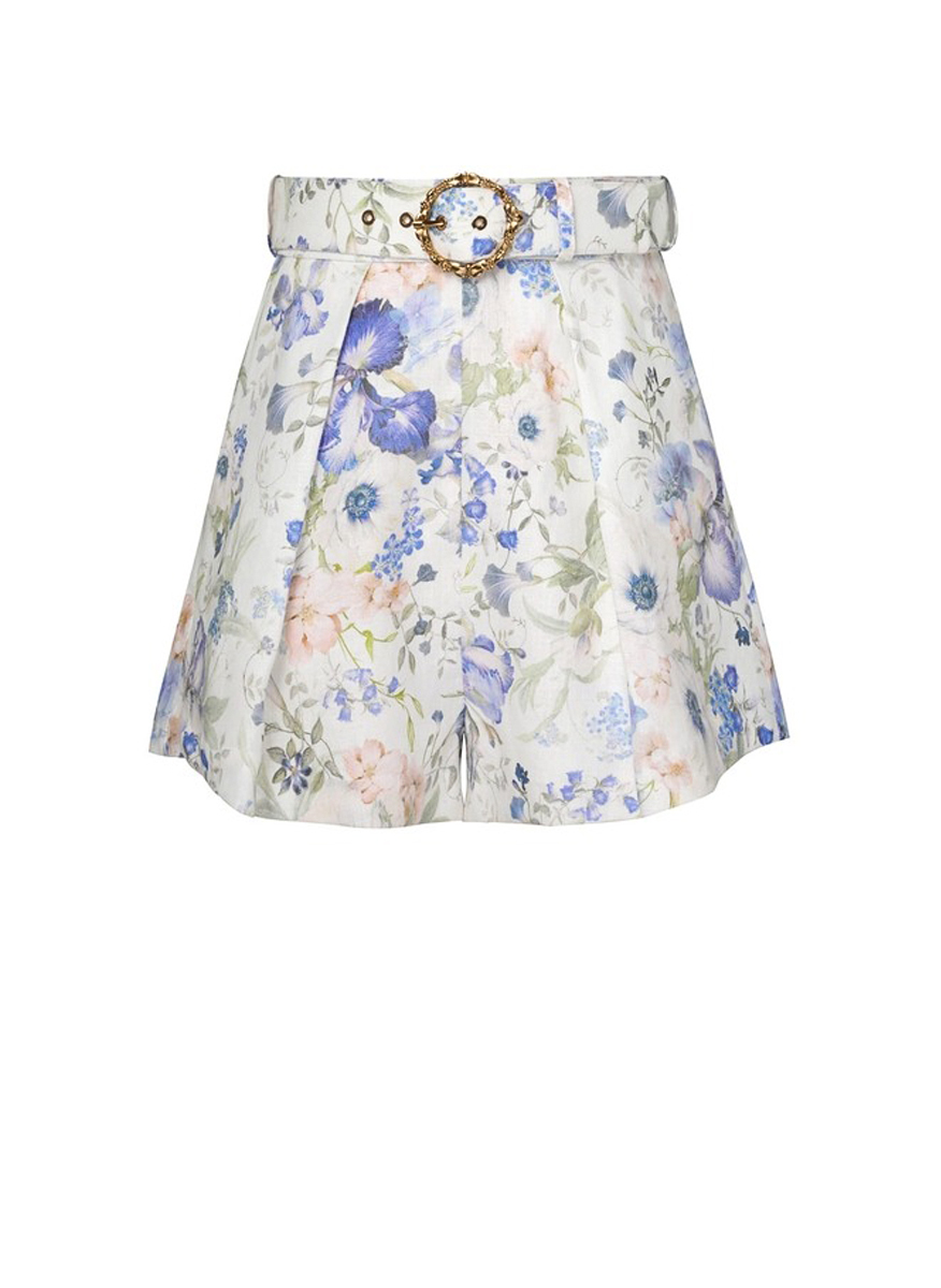 Shorts with Blue Garden print Zimmermann 