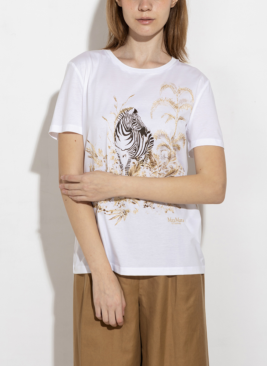 Тишърт с принт Max Mara Studio Rita