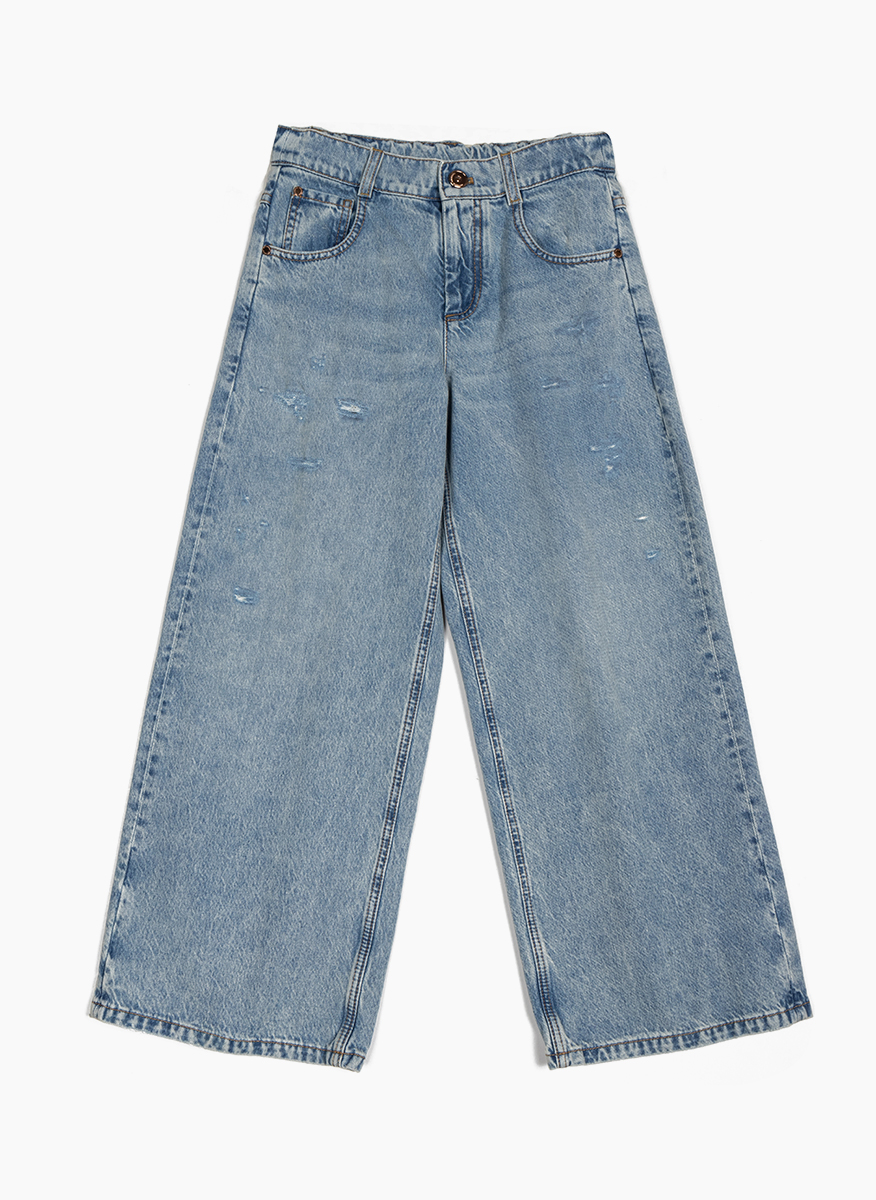 Cotton denim Brunello Cucinelli Kids 6