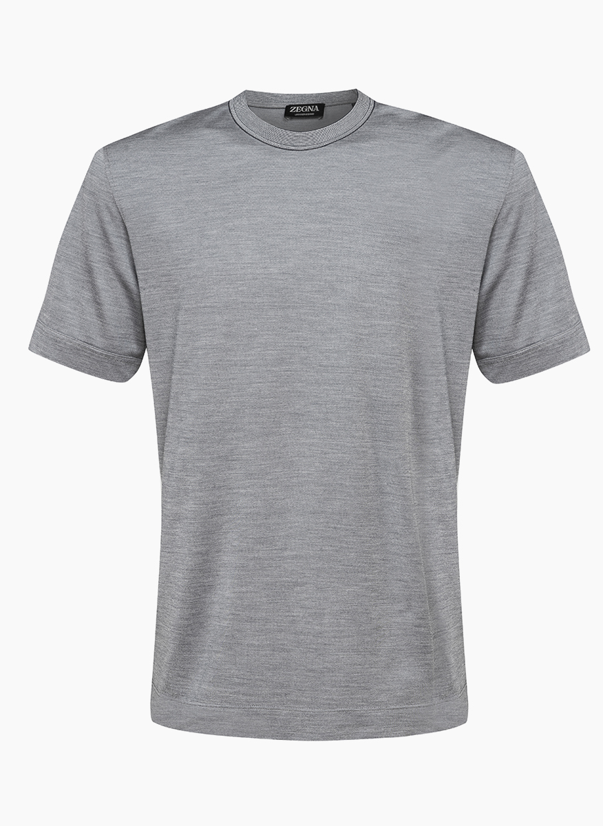 Zegna T-shirt with silk