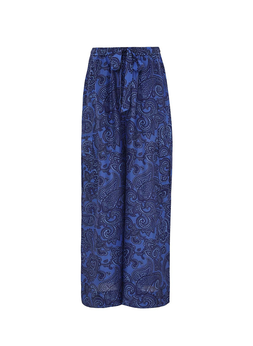 Панталон от коприна 'Blue Paisley' Zimmermann 
