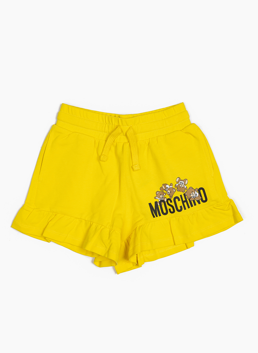 Къс панталон с лого принт Moschino Kids