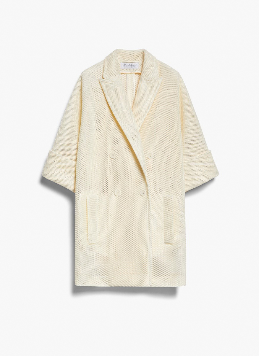 Max Mara Quatto short coat in mesh