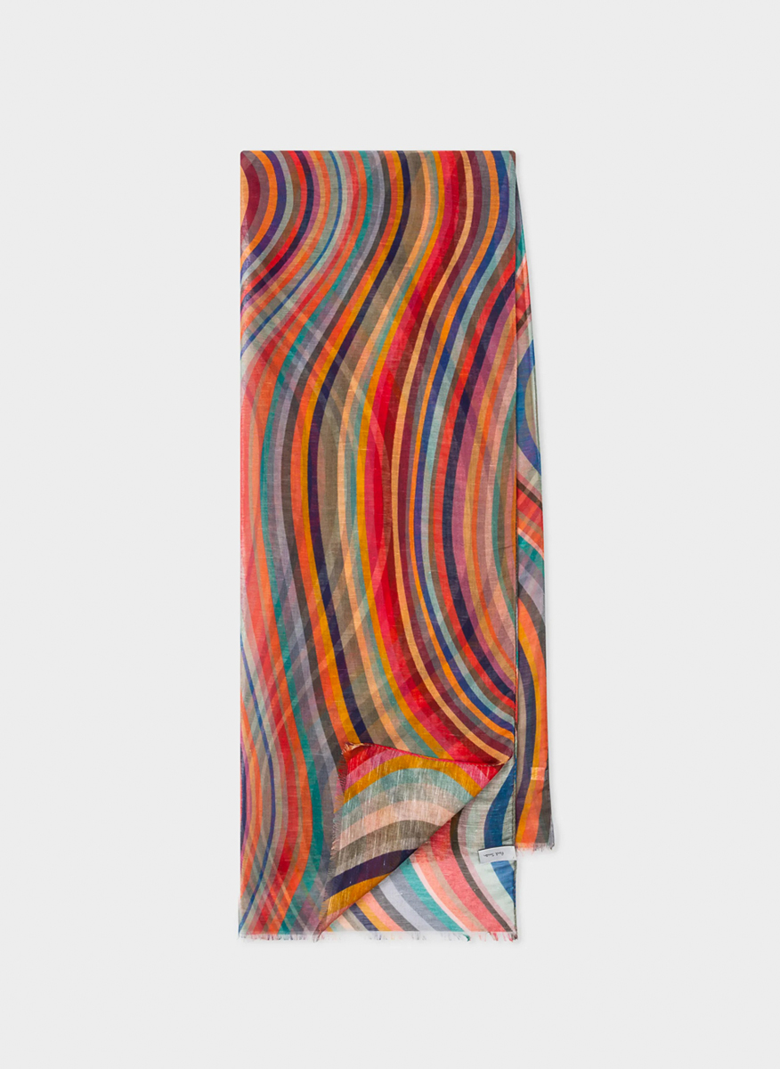 Шал с лен и коприна 'Swirl' Paul Smith 