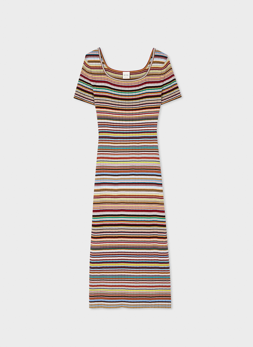 Рокля от фино плетиво 'Signature Stripe' Paul Smith 