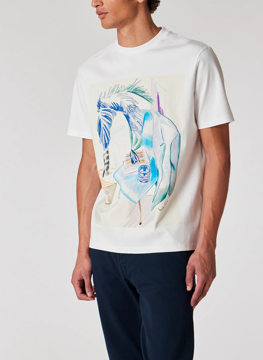 Тишърт с принт 'Sketchbook' Paul Smith 