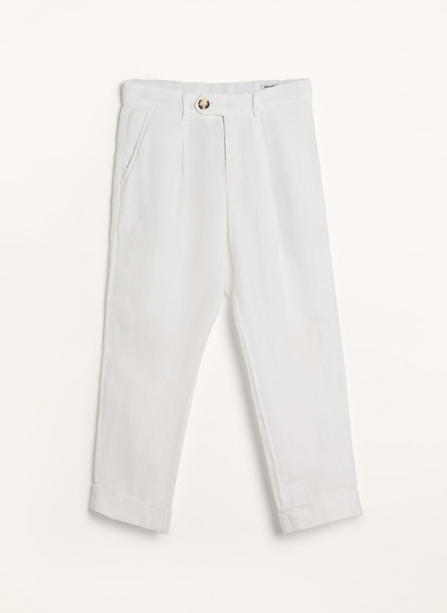 Панталон от лен Brubello Cucinelli Kids 8-10