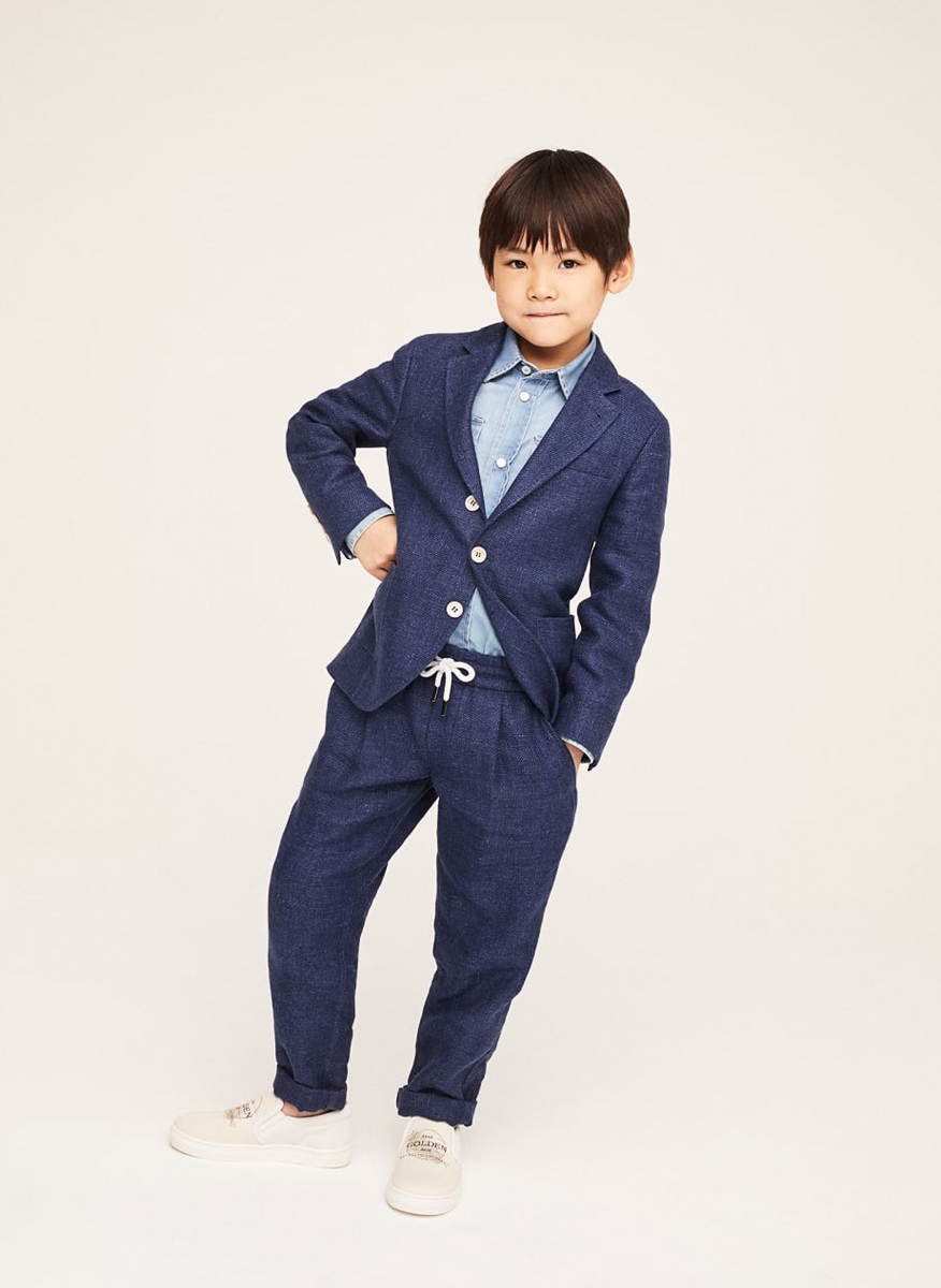 Brunello Cucinelli Kids 4 'Denim Effect' trousers