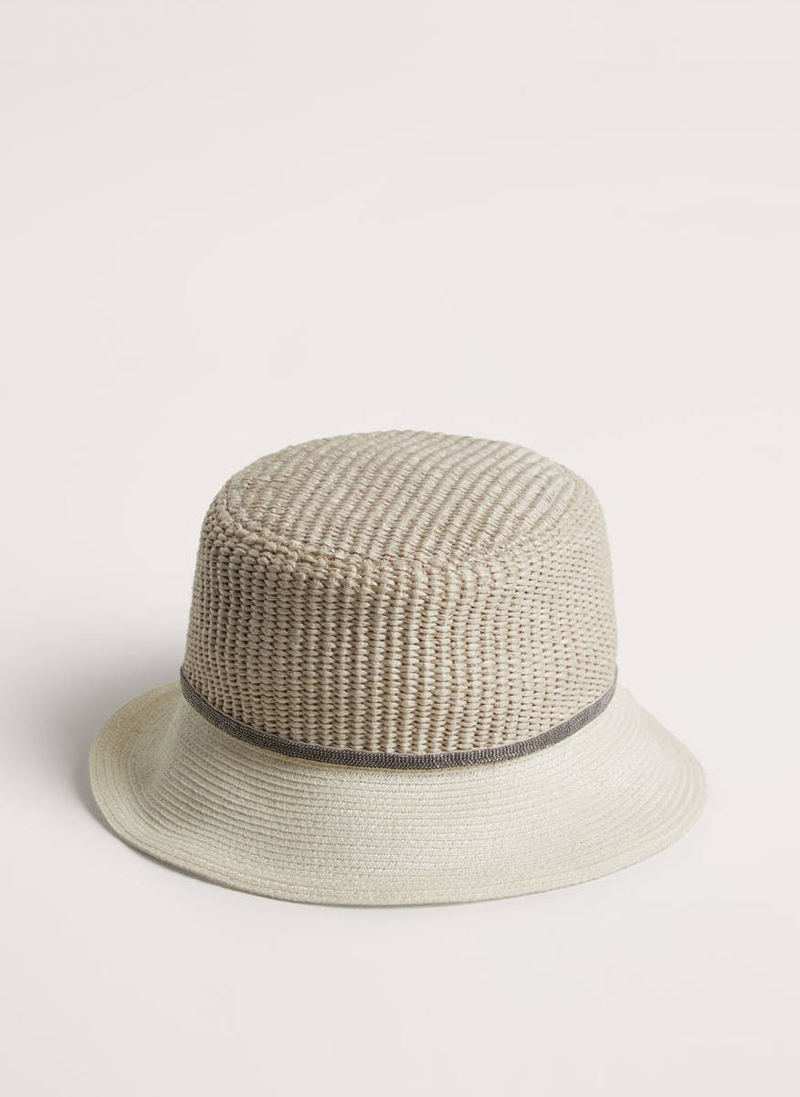 Brunello Cucinelli Kids raffia look hat