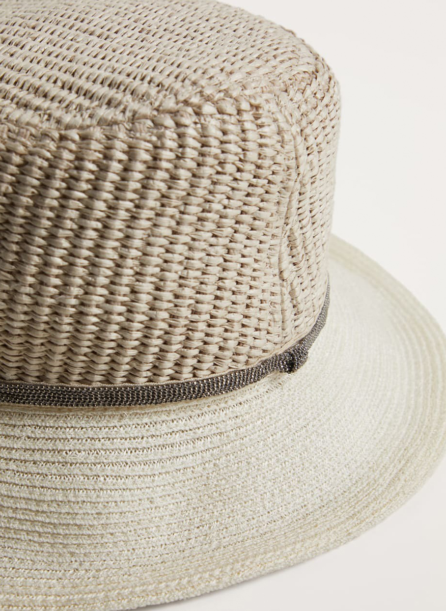 Brunello Cucinelli Kids raffia look hat