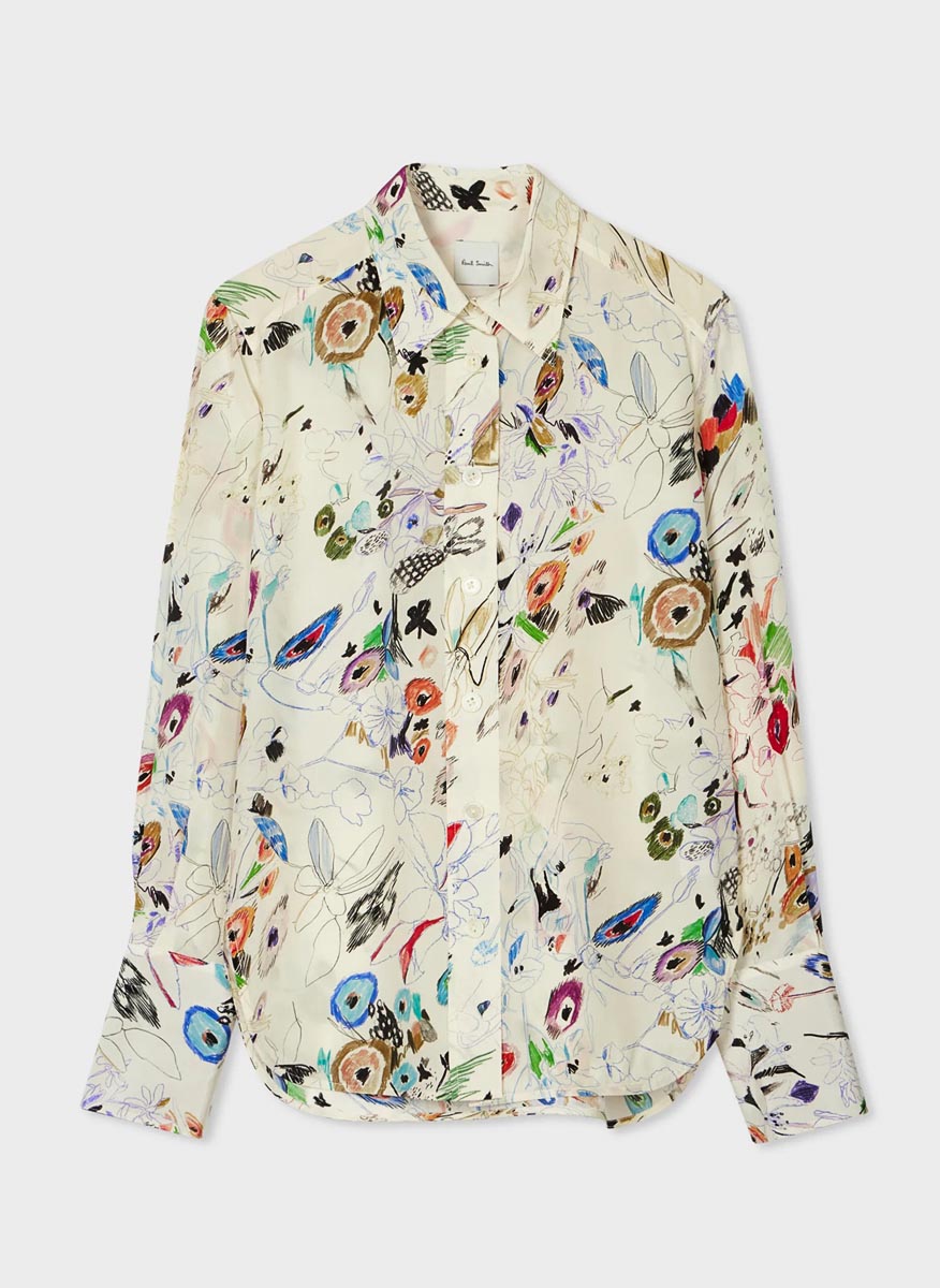 Paul Smith shirt with 'Sketchbook Botanical' print