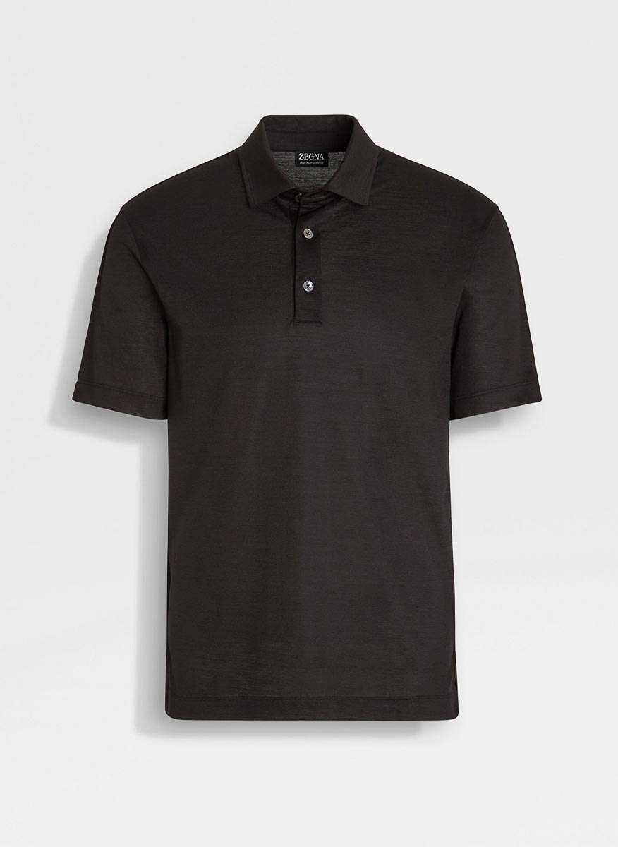 Полошърт от 100% вълна 'High Performance™' Zegna