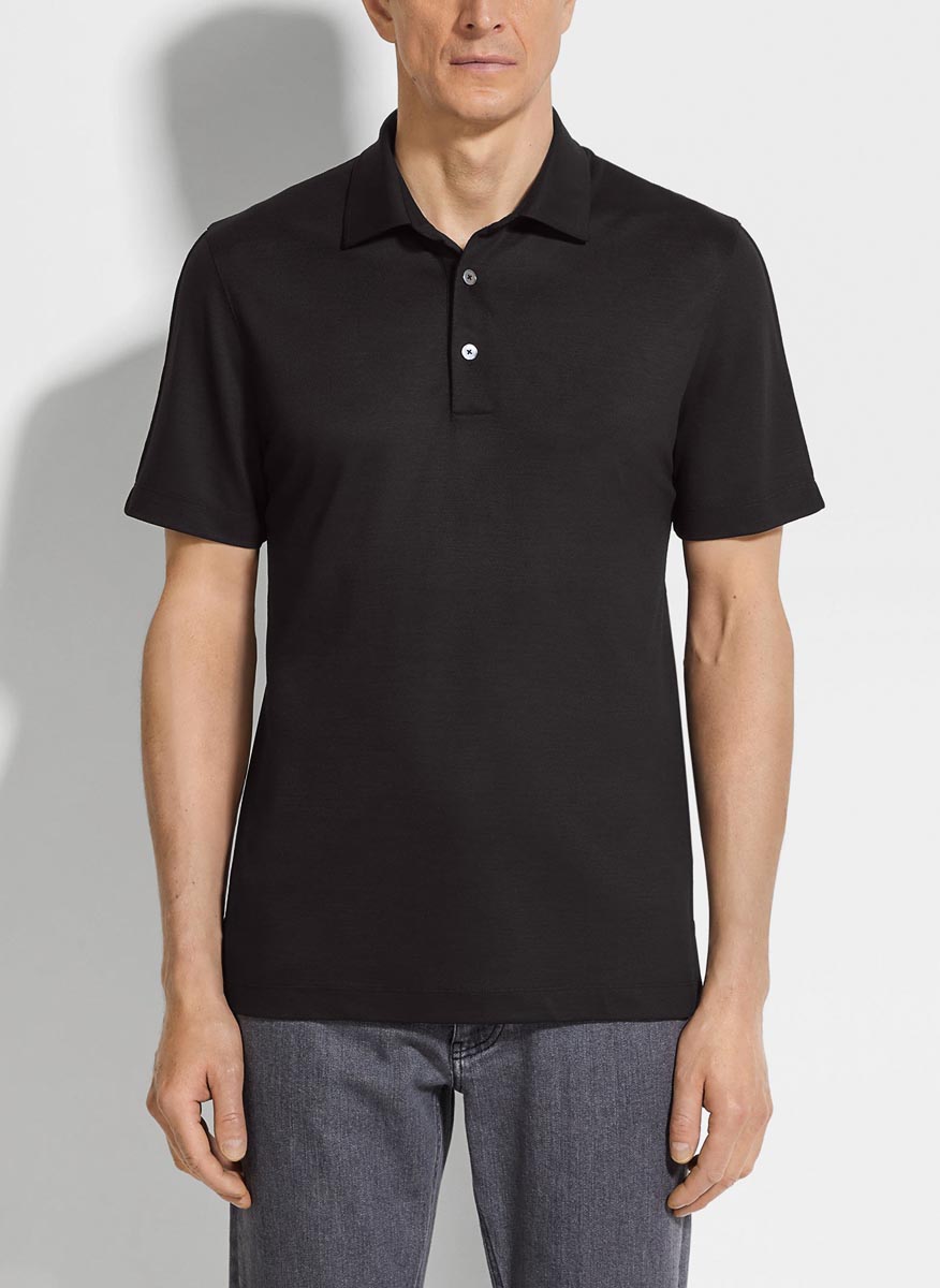 Полошърт от 100% вълна 'High Performance™' Zegna