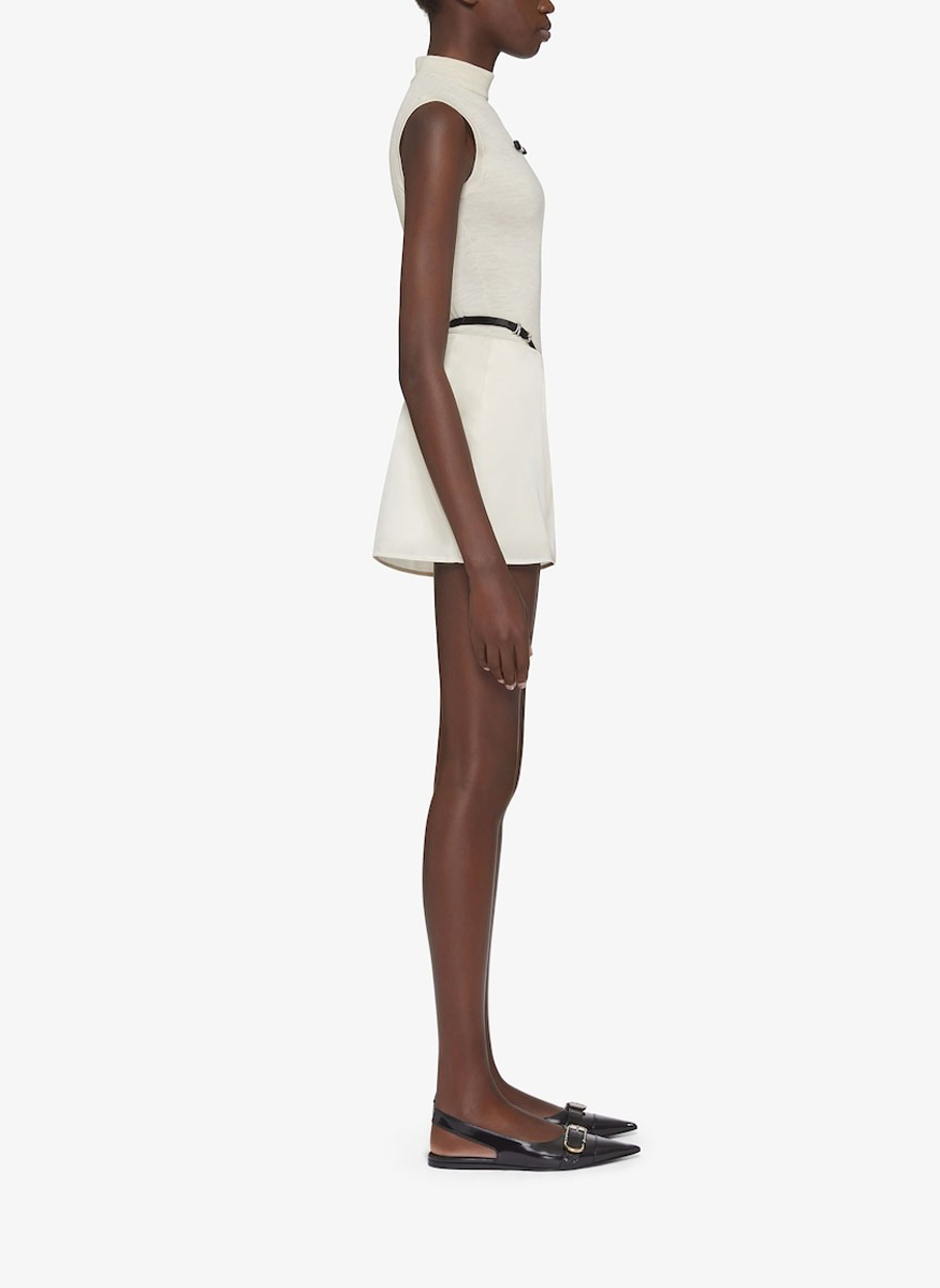 Givenchy wool top with leather detail