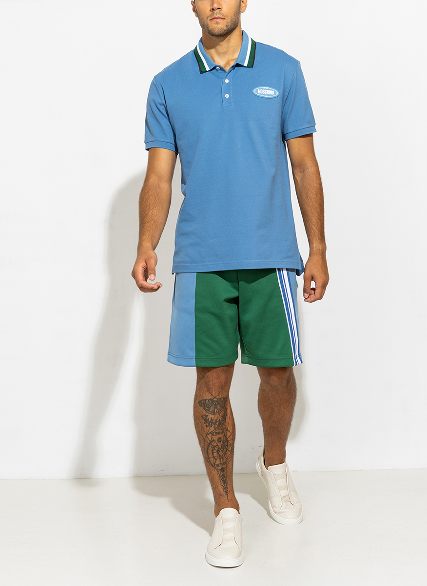 Moschino polo shirt with stripe detail