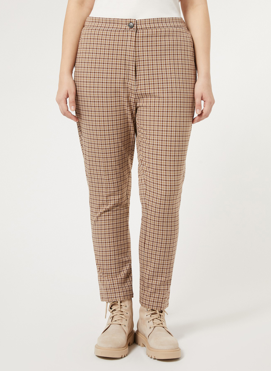 Marina Rinaldi Rossana viscose blend trousers