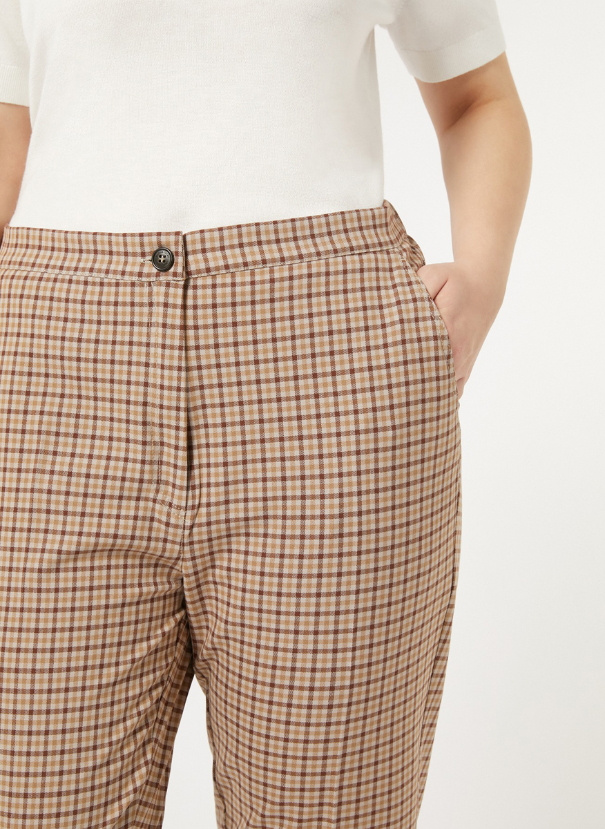 Marina Rinaldi Rossana viscose blend trousers