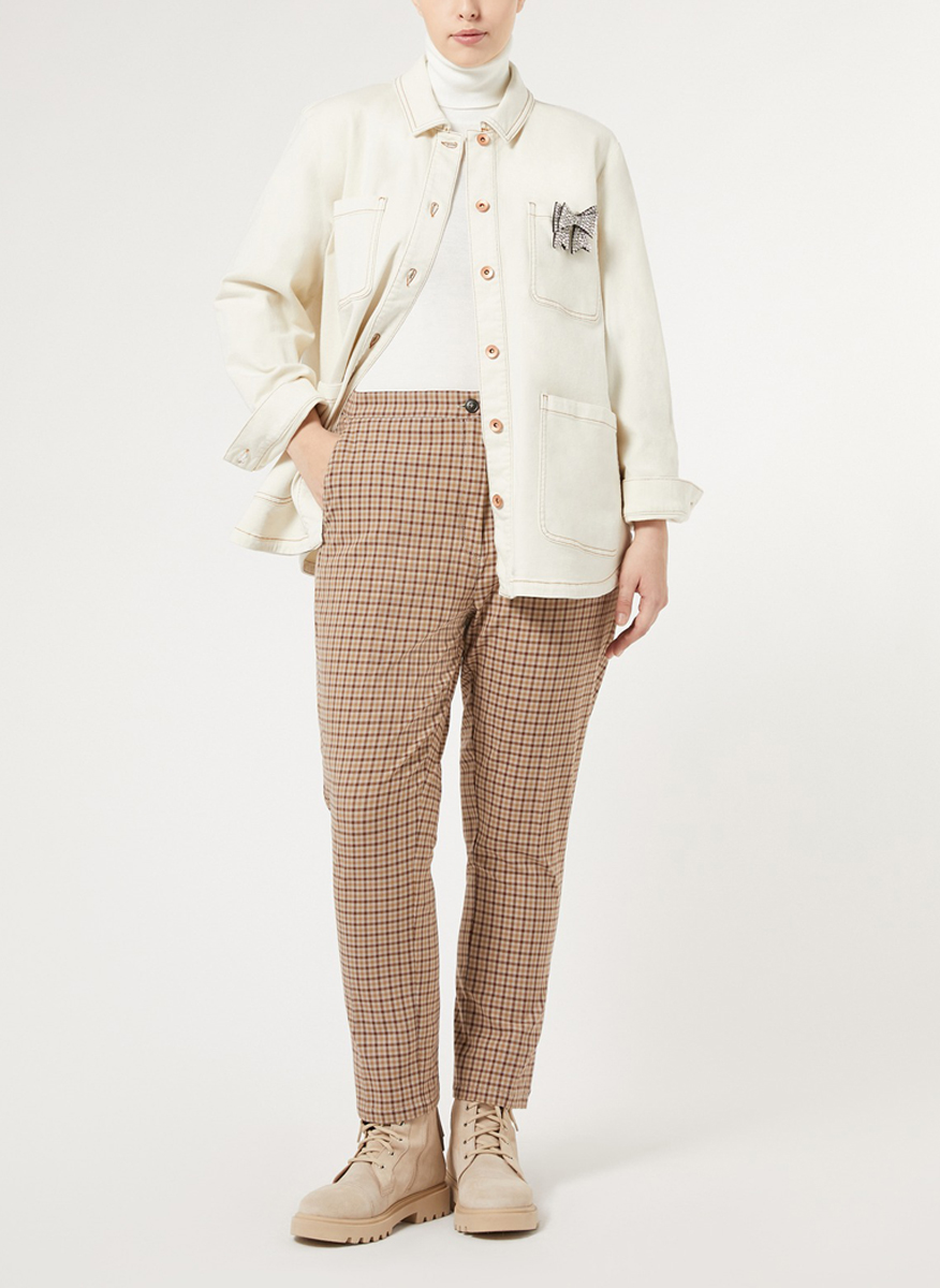 Marina Rinaldi Rossana viscose blend trousers