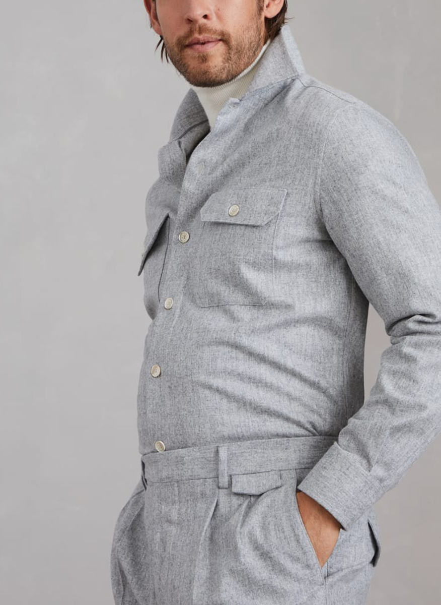 Brunello Cucinelli overshirt in virgin wool