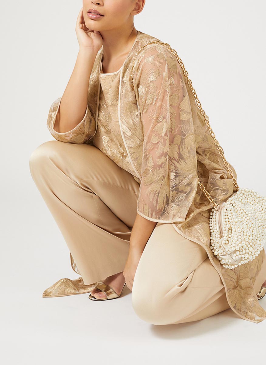  Marina RInaldi Echo 'Sparkling Еmbroidery' tunic