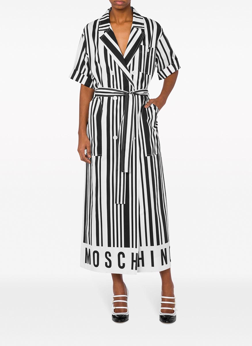 Moschino 'Barcode Archive' midi dress