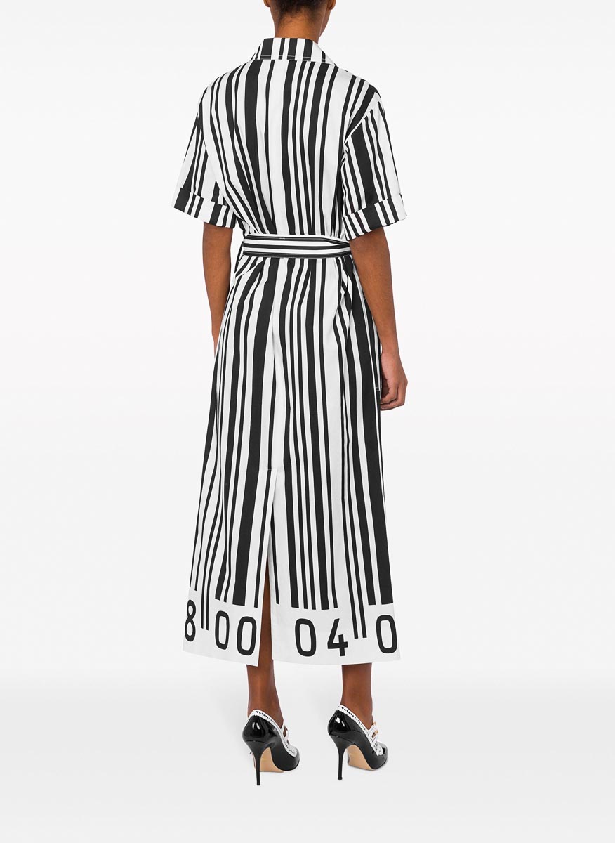 Moschino 'Barcode Archive' midi dress